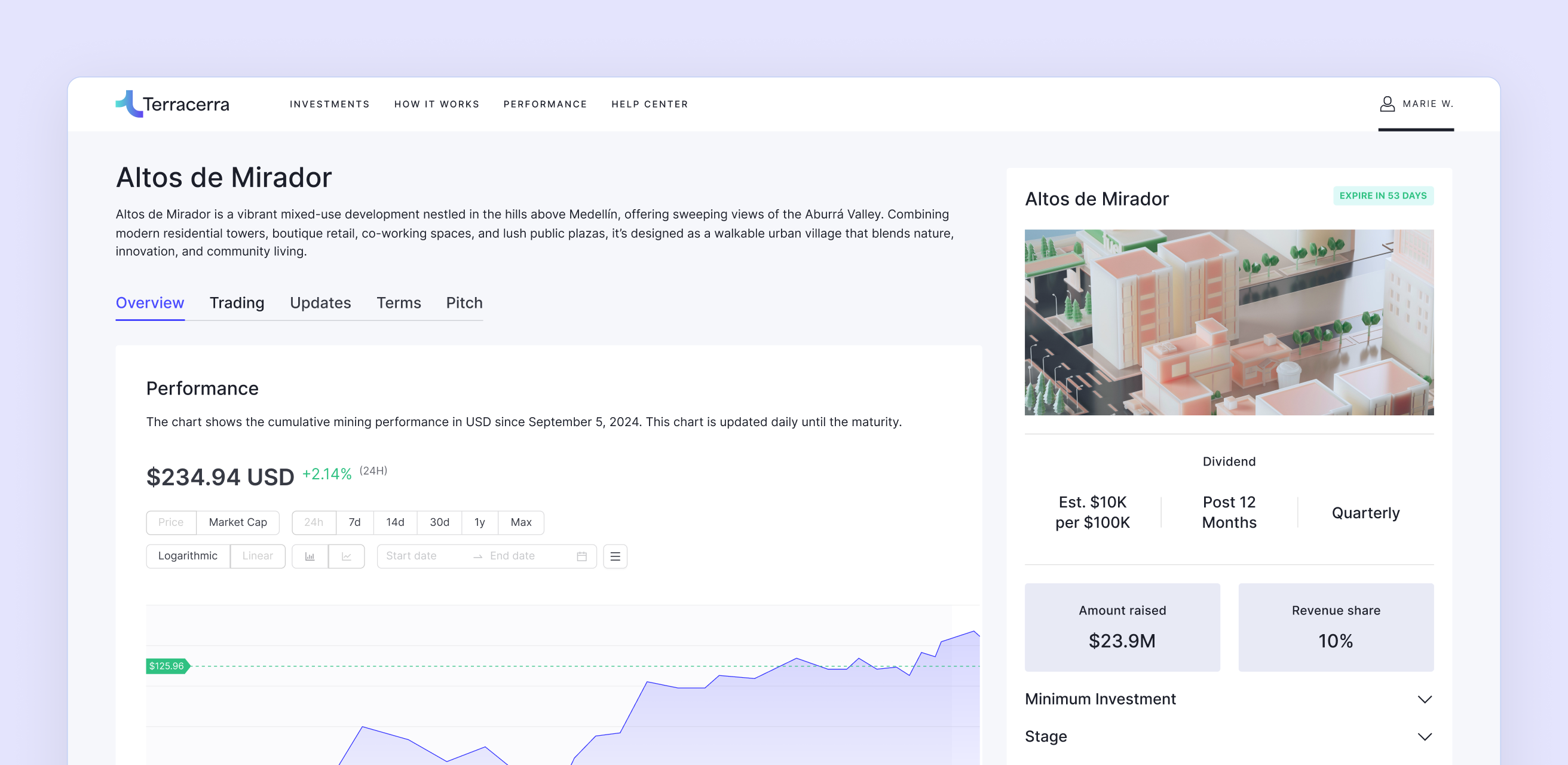 Terracerra App Interface